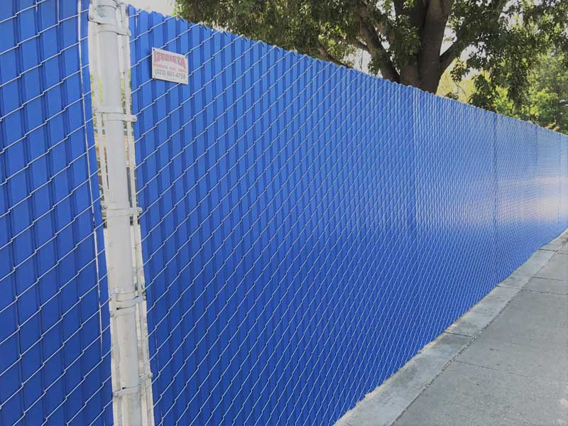 privacy slats for chain link fence in los angeles