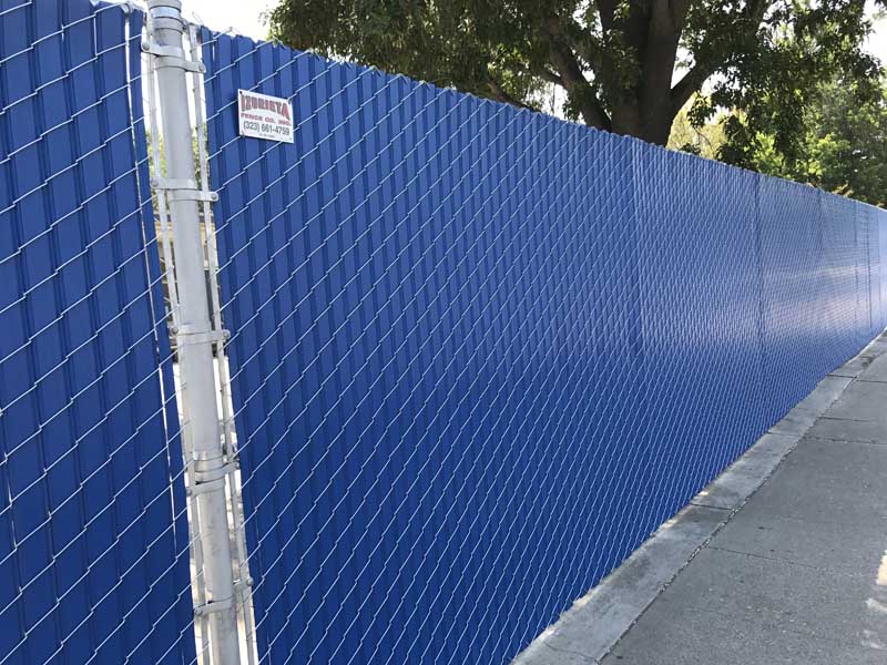 privacy slats for chain link fence in los angeles