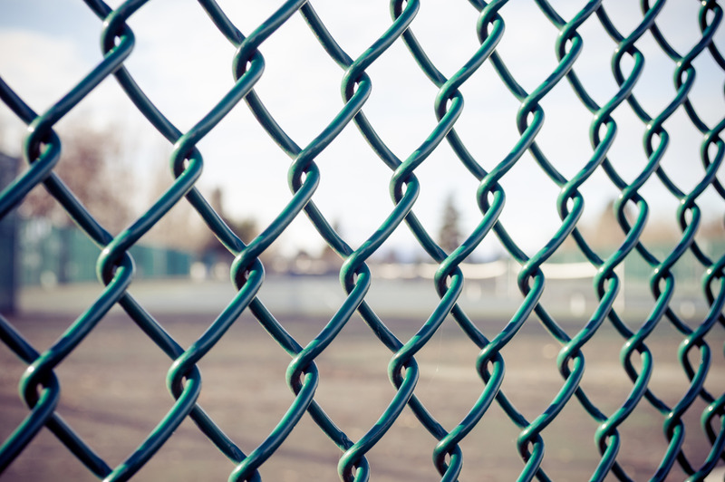 Chain link fence in Los Angeles