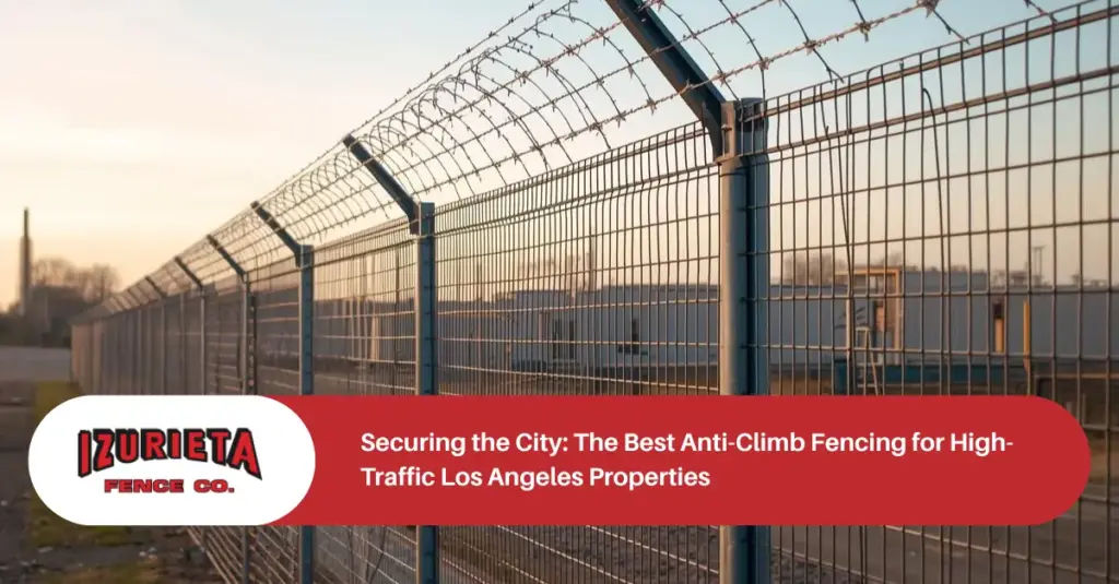 securing the city the best anti climb fencing for high traffic los angeles properties