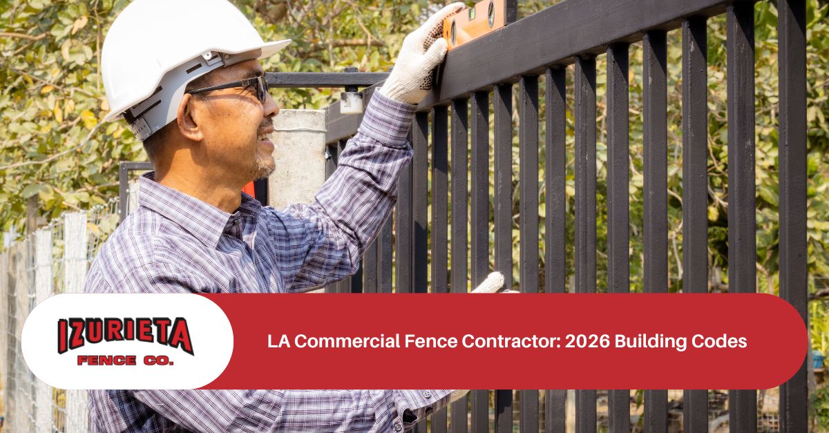 LA Commercial Fence Contractor: 2026 Building Codes
